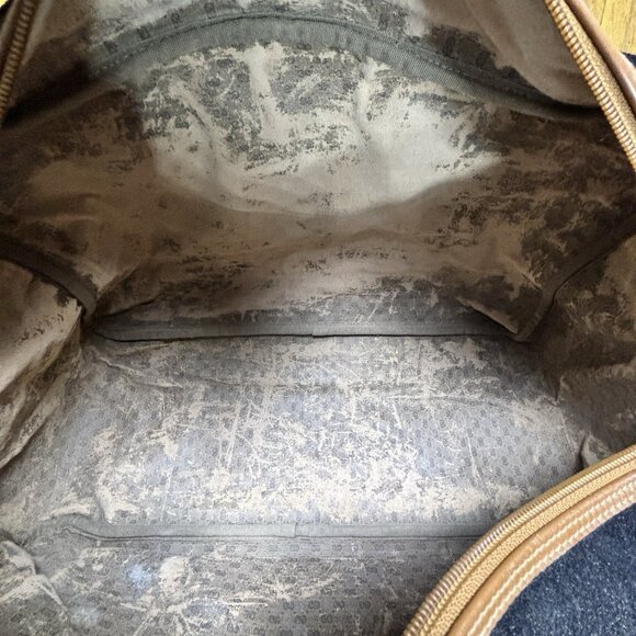 GUCCI Duffle Bag Weekender Black Suede Large Vintage - Picture 15 of 16